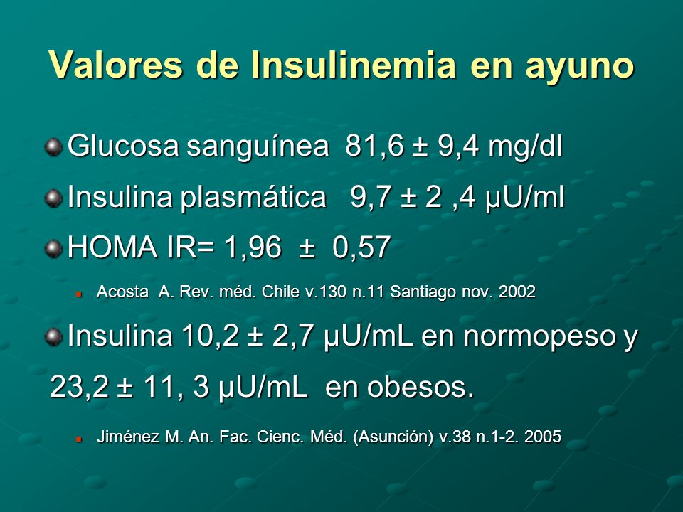 indice homa valores normales indice homa valores normales